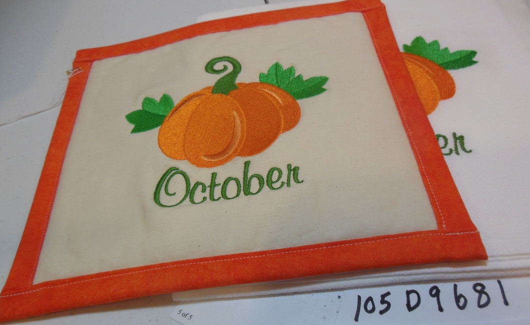 October Towel & Potholder Set