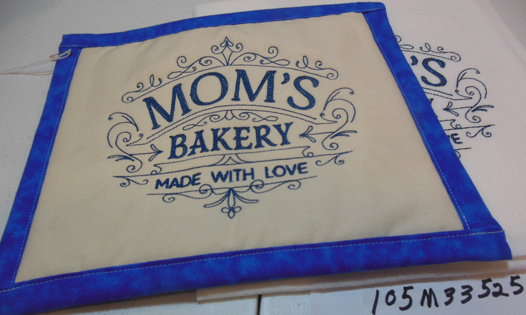 Mom's Bakery Towel & Potholder Set