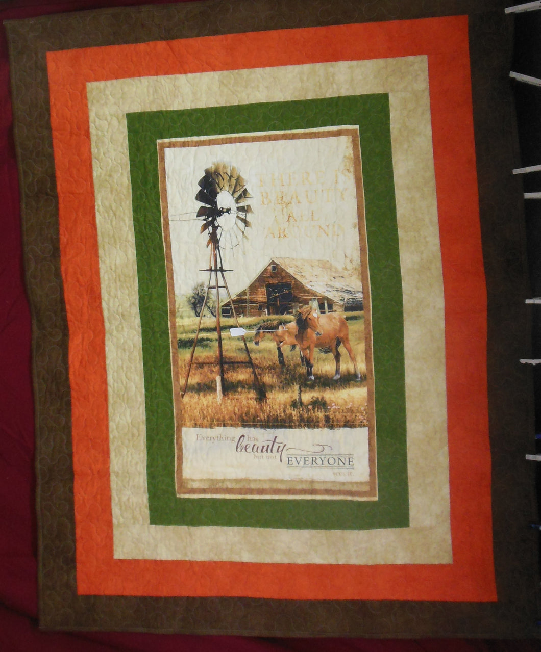 Horse And Windmill Quilt