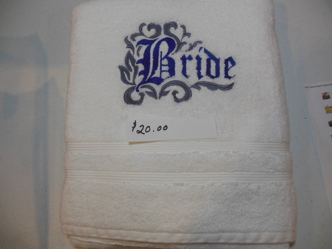 Bride Bath Towel
