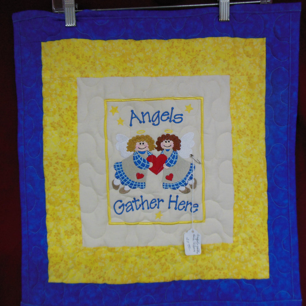 Angels Gather Here Table Topper
