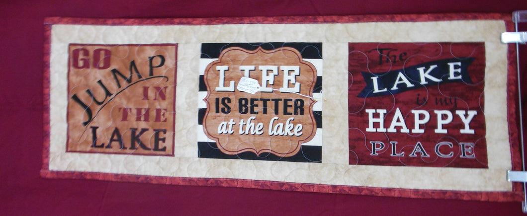 Life At The Lake Table Runner