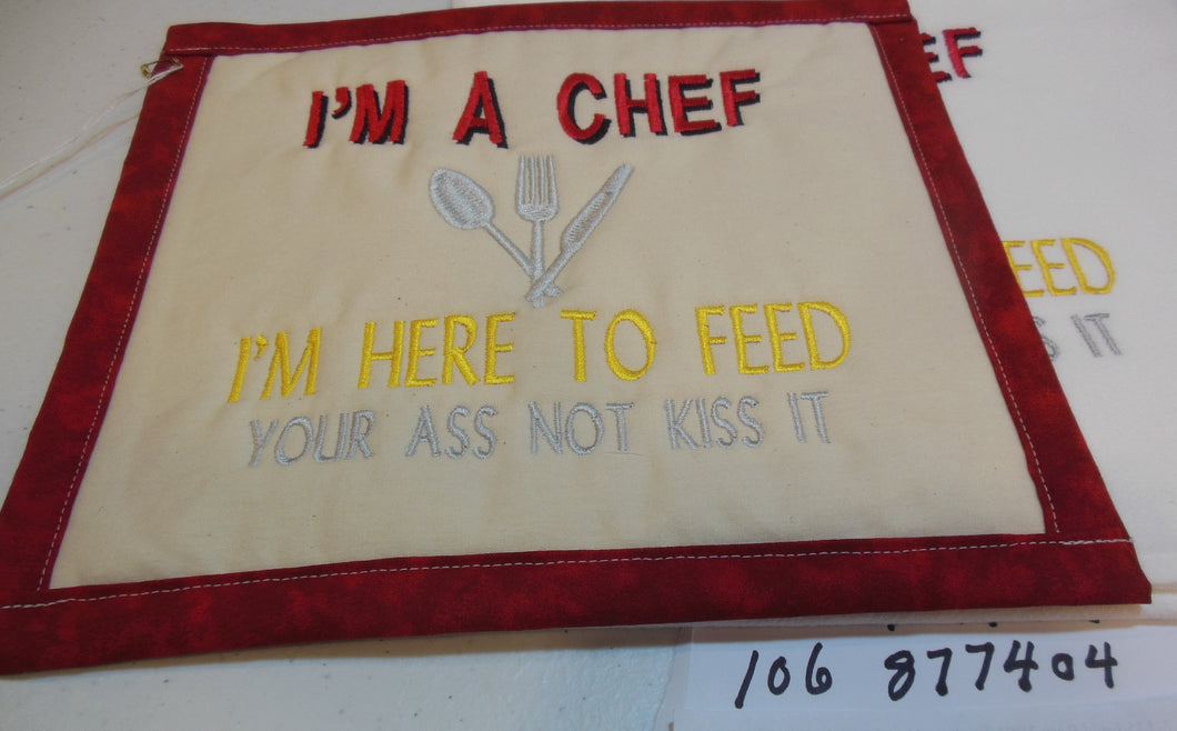 I'm a Chef Towel & Potholder Set