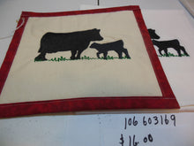 Load image into Gallery viewer, Cow and Calf  Towel &amp; Potholder Set
