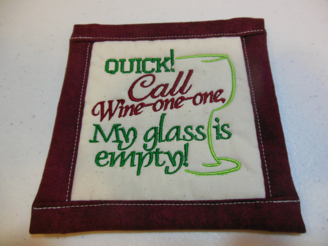 Wine One One Coaster