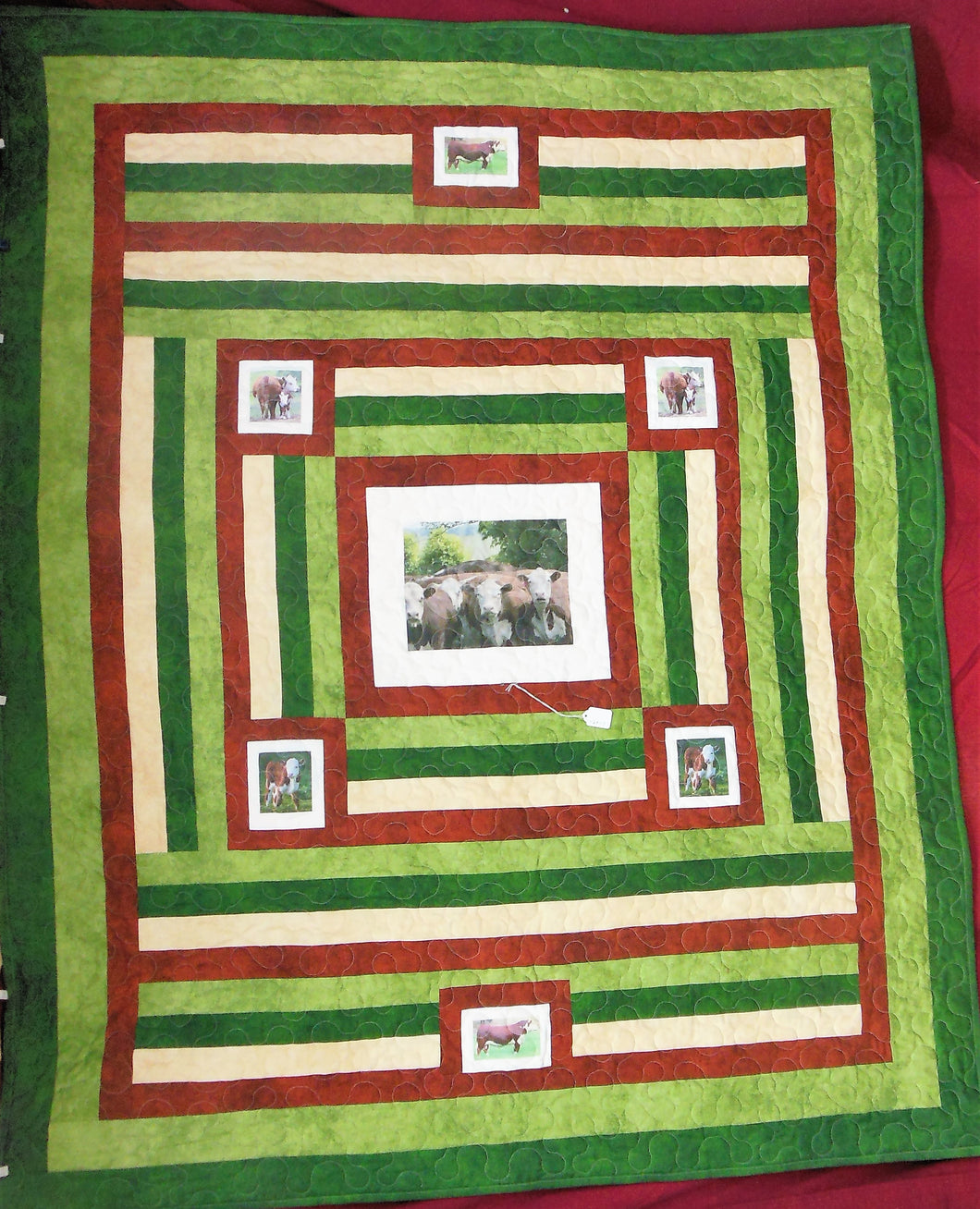 Hereford cattle Quilt