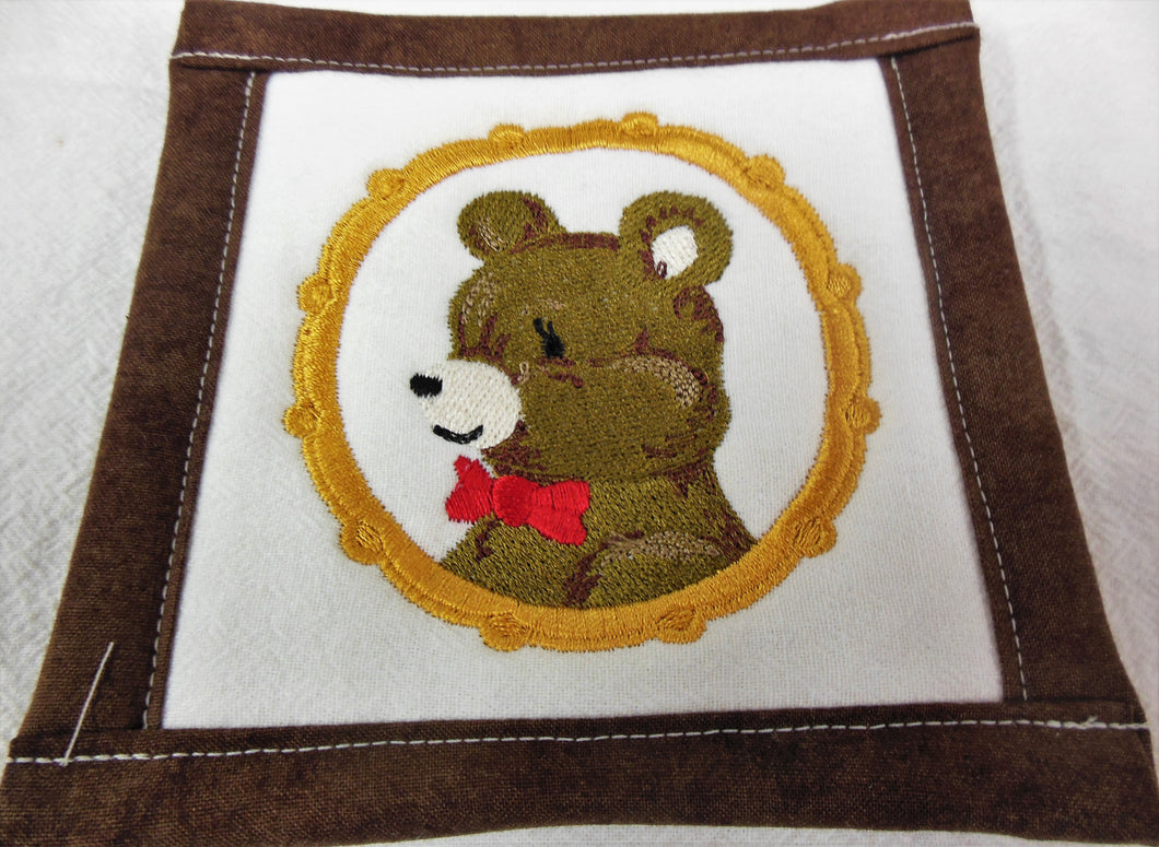 Bear cameo Coaster