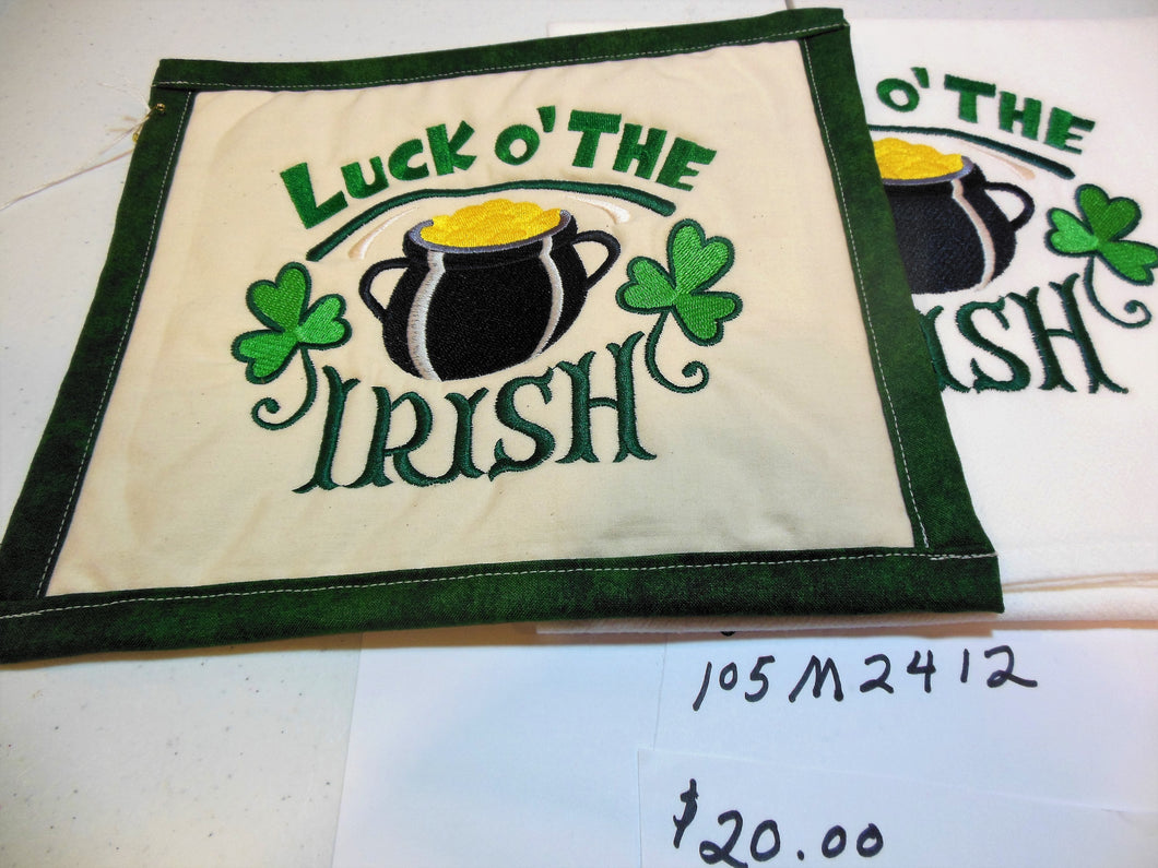 Luck of the Irish Towel & Potholder Set