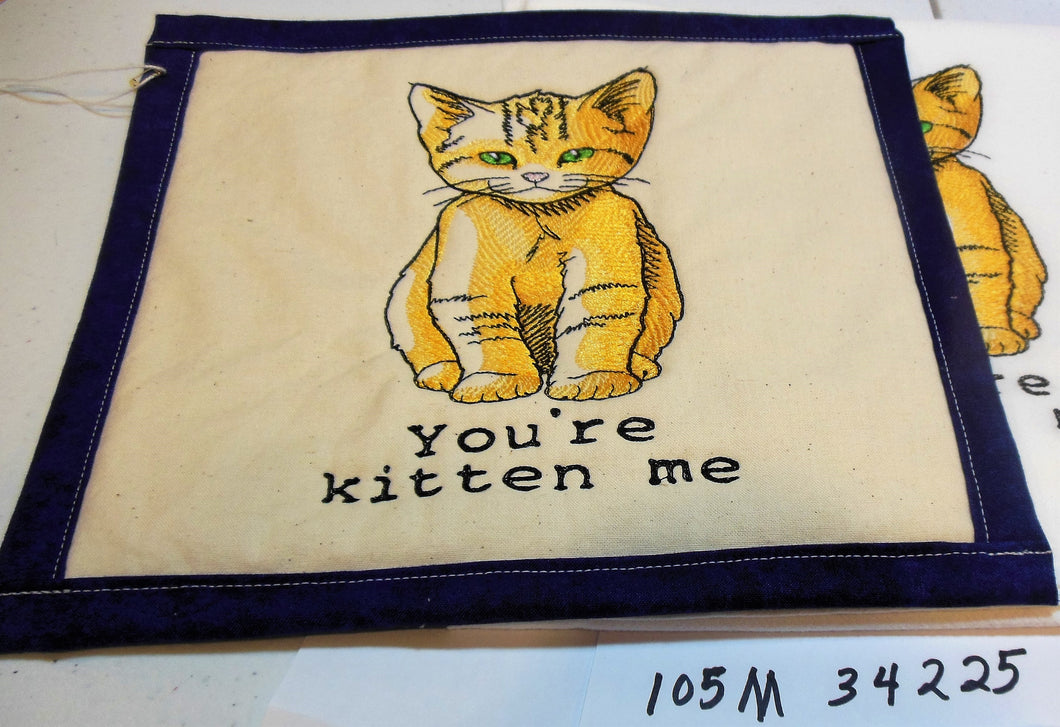 You're Kitten me Towel & Potholder Set