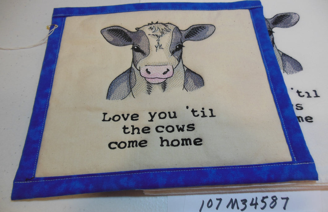 Love You Till The Cows Come Home Towel & Potholder Set
