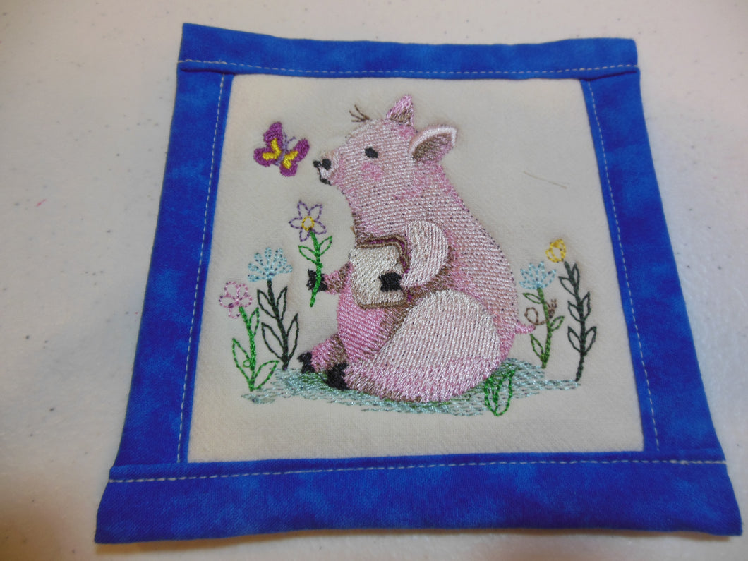 Picnic Party Pig Coaster