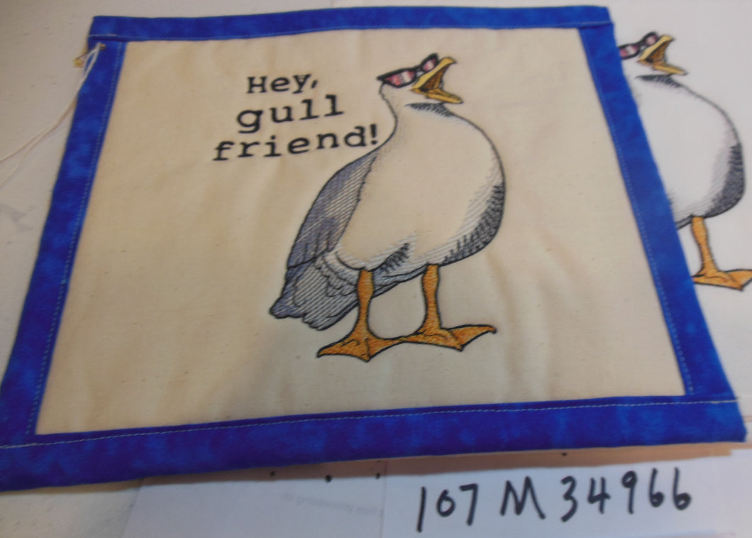 Hey, gull friend Towel & Potholder Set