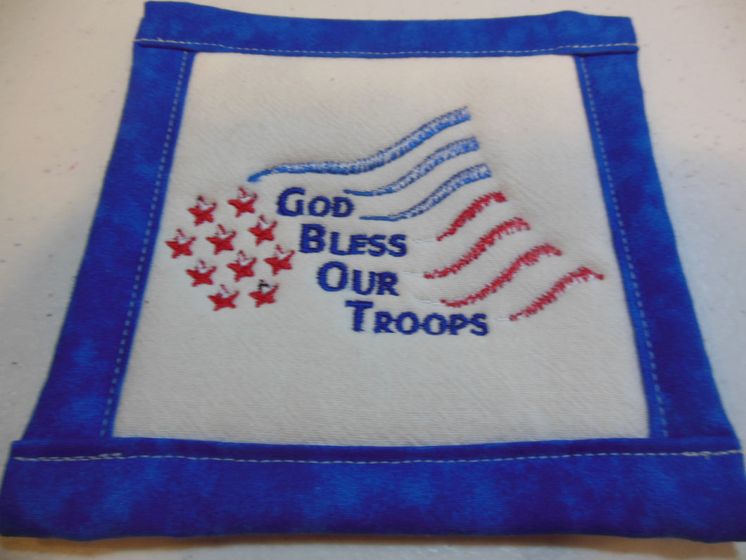 God bless our troops Coaster