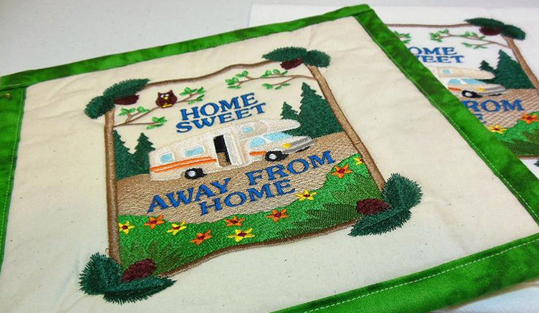 Home Sweet Away From Home Towel & Potholder Set