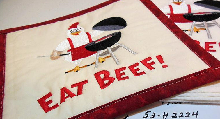 Eat Beef Towel & Potholder Set