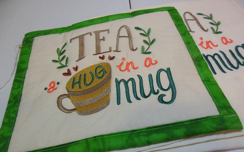 Tea a Hug in a Mug Towel & Potholder Set