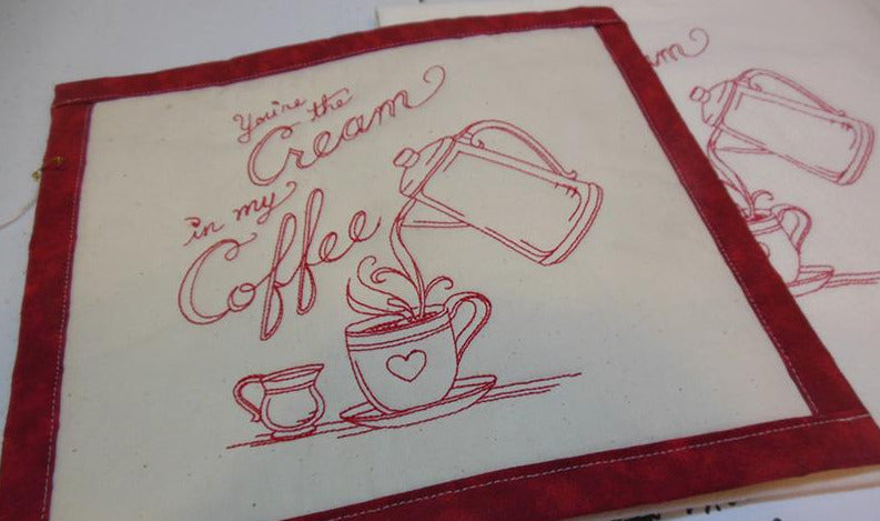 You're the Cream in my Coffee Towel & Potholder Set