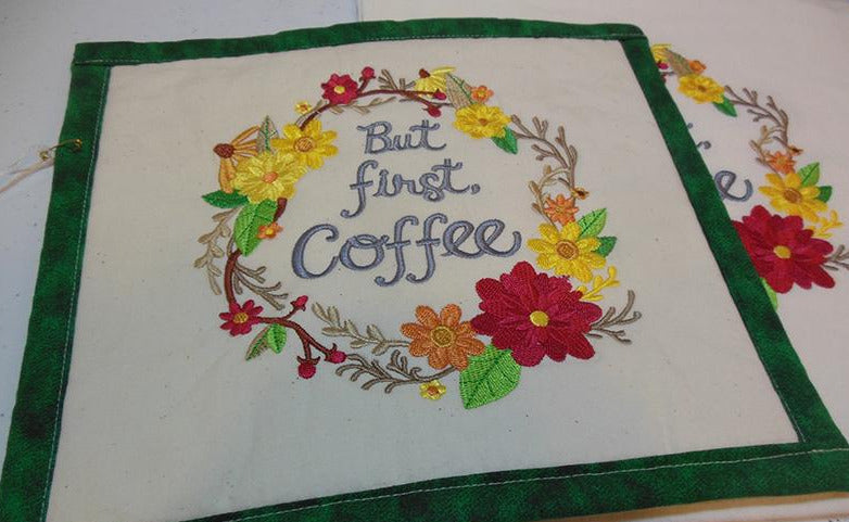 But First Coffee Towel & Potholder Set