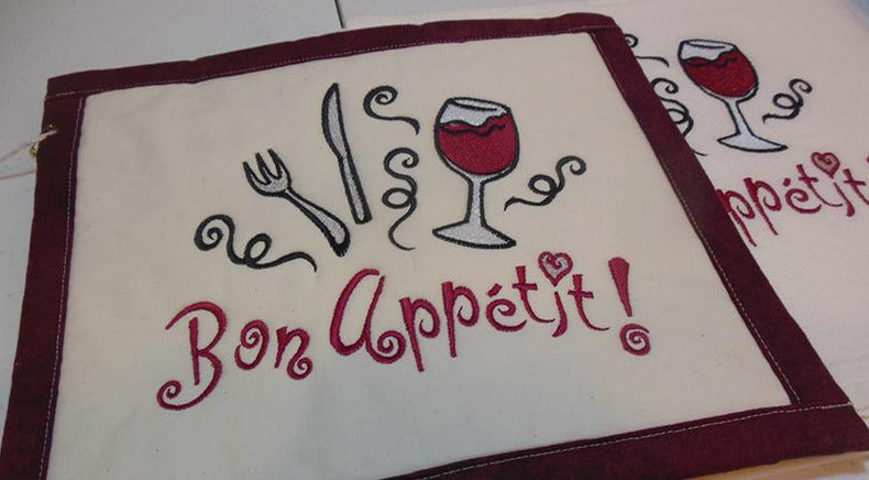 Bon Appetit Towel & Potholder Set