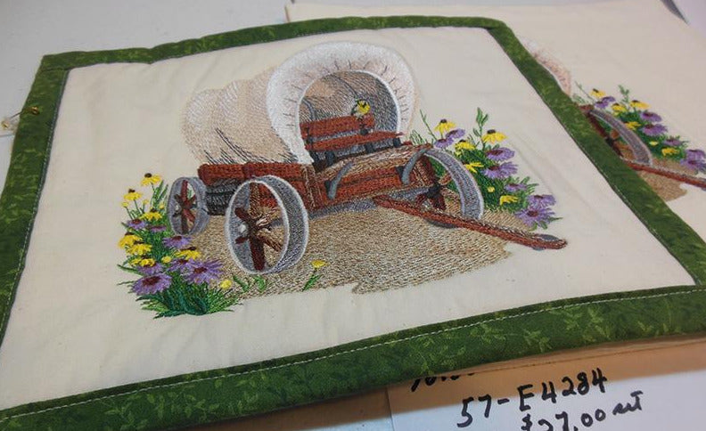 Covered Wagon Towel & Potholder Set