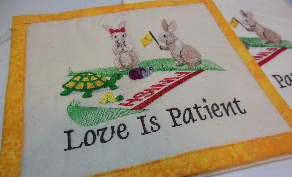Love Is Patient Towel & Potholder Set