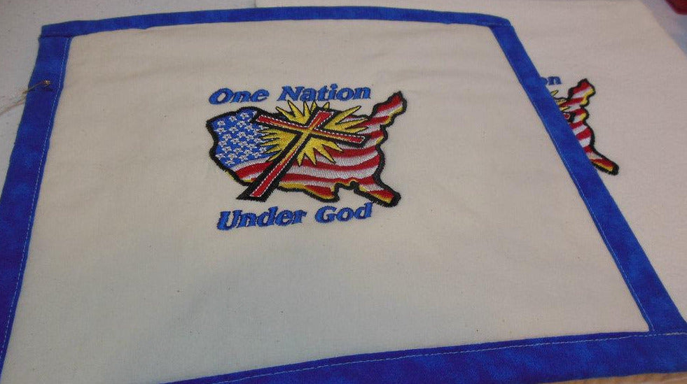 One Nation Under God Towel & Potholder Set