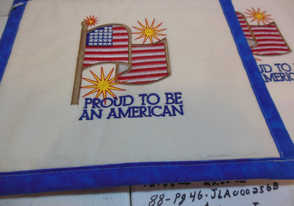 Proud To Be An American Towel & Potholder Set