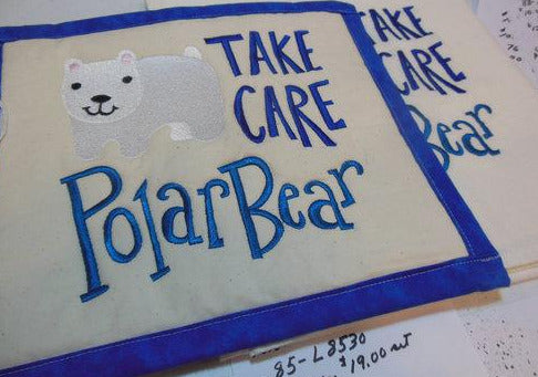 Take Care Polar Bear Towel & Potholder Set