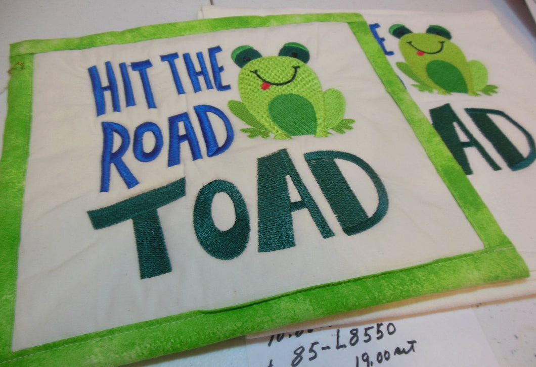Hit The Road Toad Towel & Potholder Set