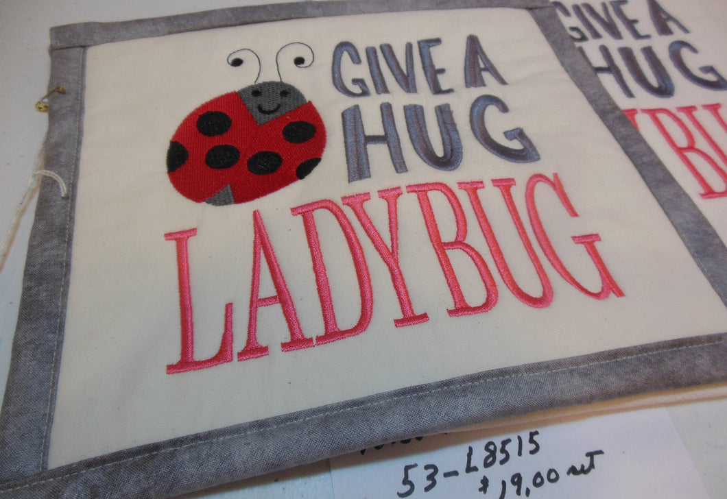 Give A Hug Ladybug Towel & Potholder Set