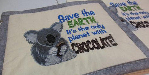 Save the Earth Towel & Potholder Set