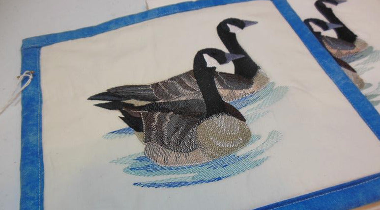 Canadian Geese Towel & Potholder Set