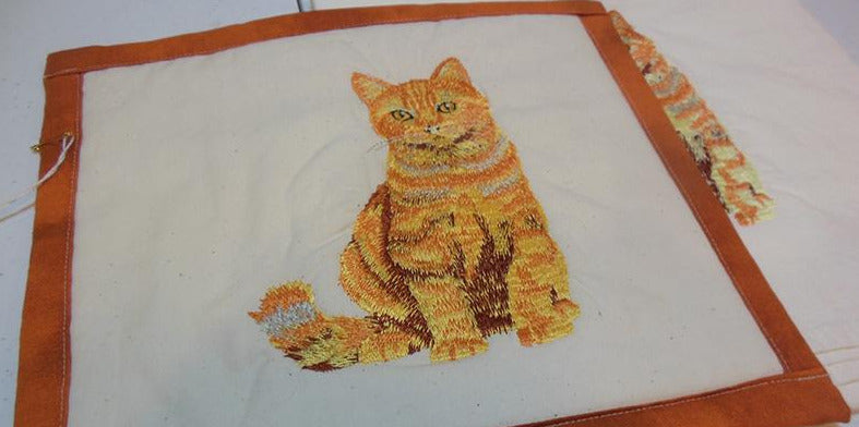 Yellow Cat Towel & Potholder Set