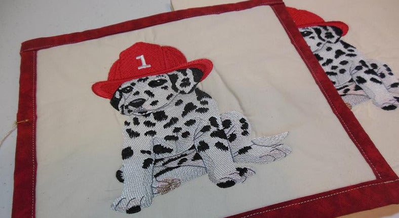 Dalmation Puppy Towel & Potholder Set