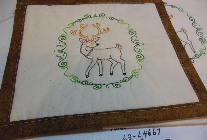 Deer Towel & Potholder Set