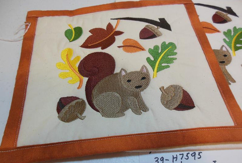 Squirrel with Acorns Towel & Potholder Set