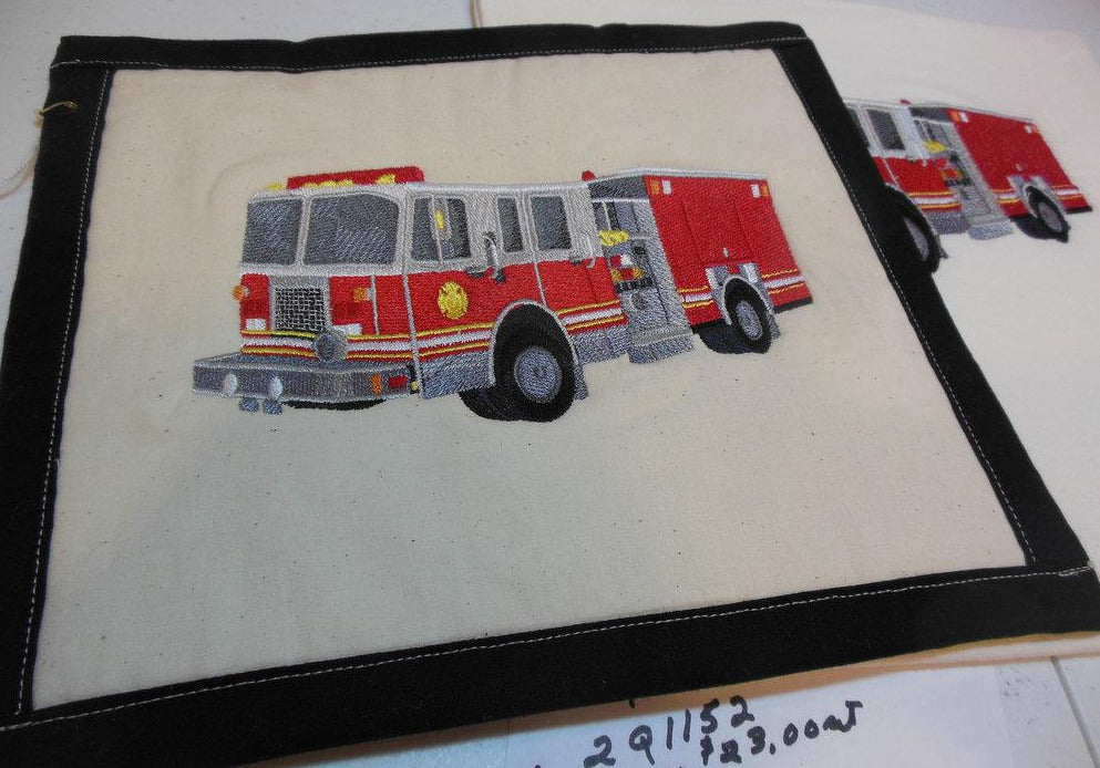 Fire Truck Towel & Potholder Set