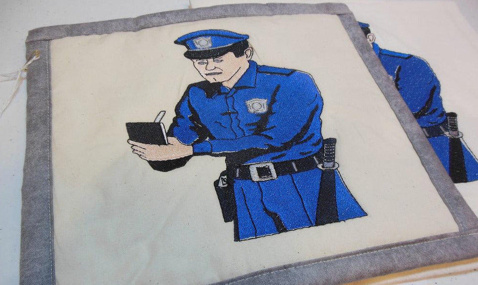 Police Officer Towel & Potholder Set