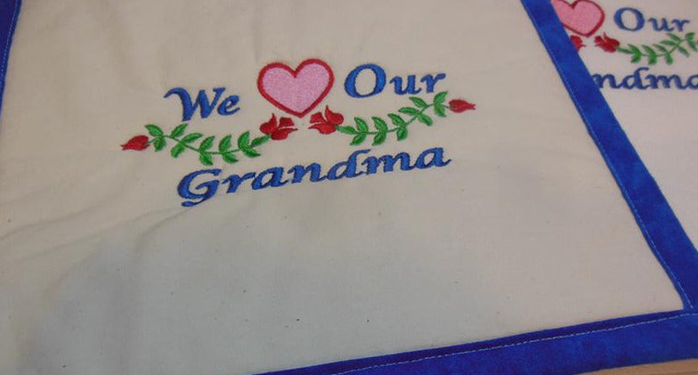 We Heart Our Grandma Towel & Potholder Set