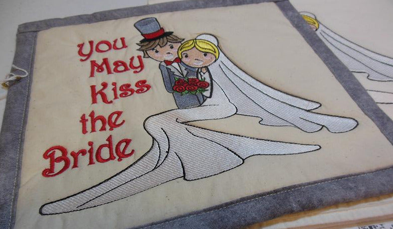 You May Kiss the Bride Towel & Potholder Set