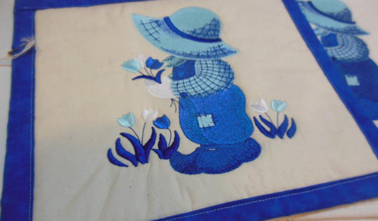 Dutch Boy Blue Work Towel & Potholder Set