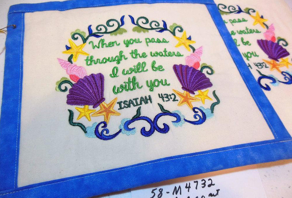 Isaiah43:2 & Potholder Set