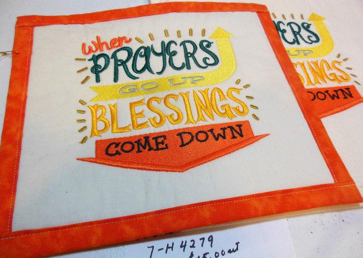 When Prayers Go Up Towel & Potholder Set