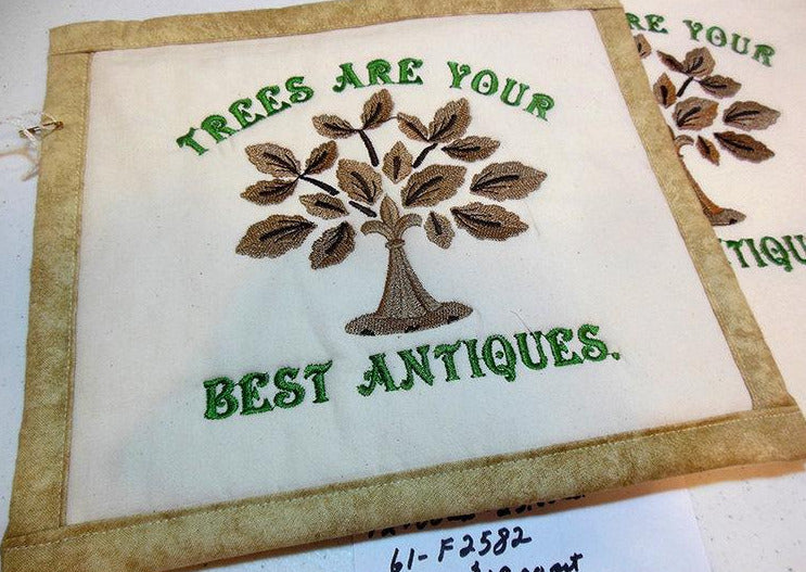 Trees Are Your Best Antiques Towel & Potholder Set