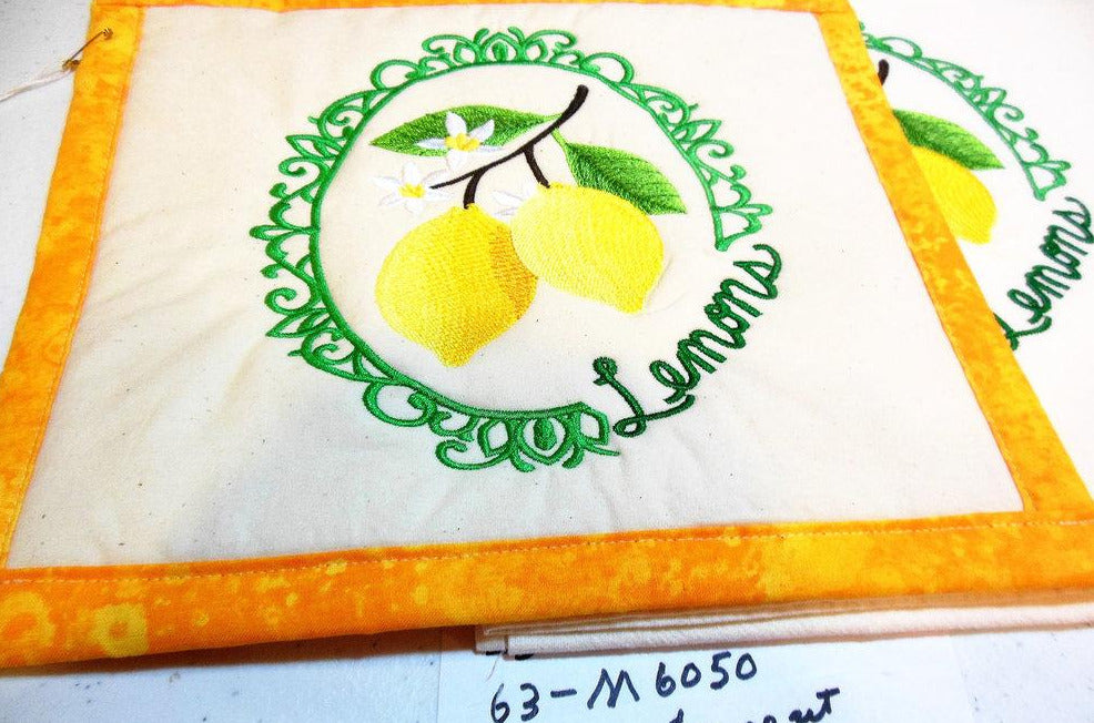 Lemons Towel & Potholder Set