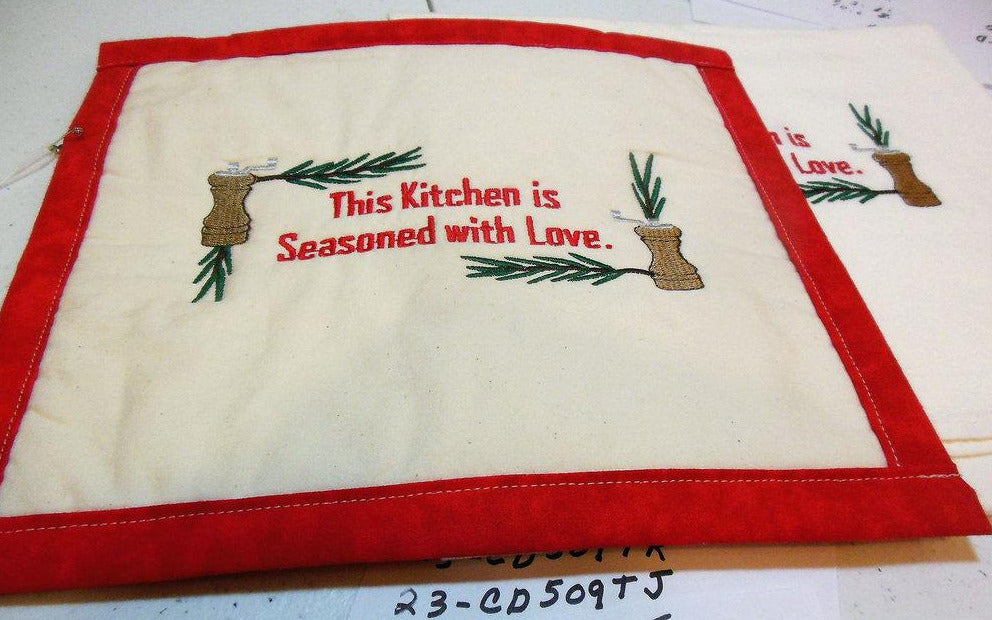 This Kitchen Is Seasoned With Love Towel & Potholder Set