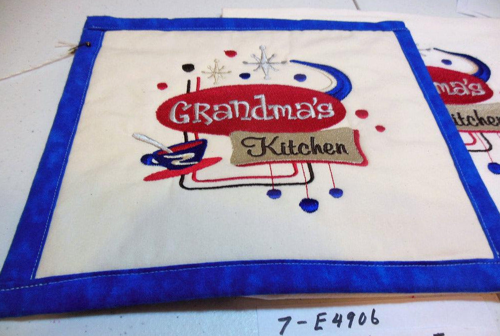 Grandma's Kitchen Towel & Potholder Set