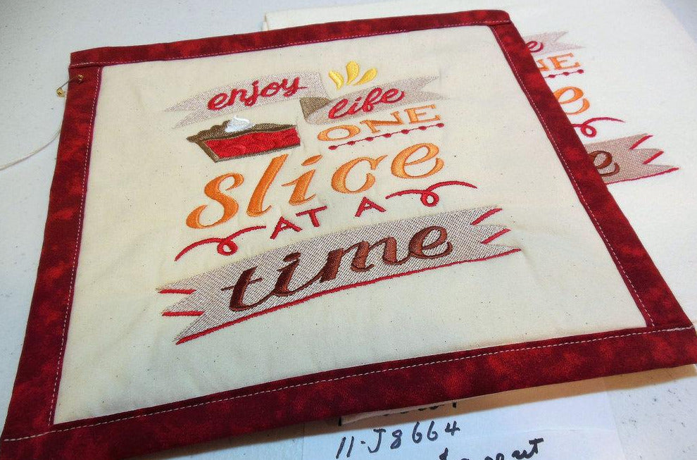 Enjoy One Slice At A Time Towel & Potholder Set