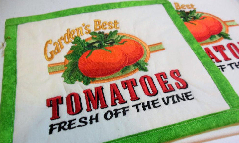 Garden's Best Tomatoes Towel & Potholder Set