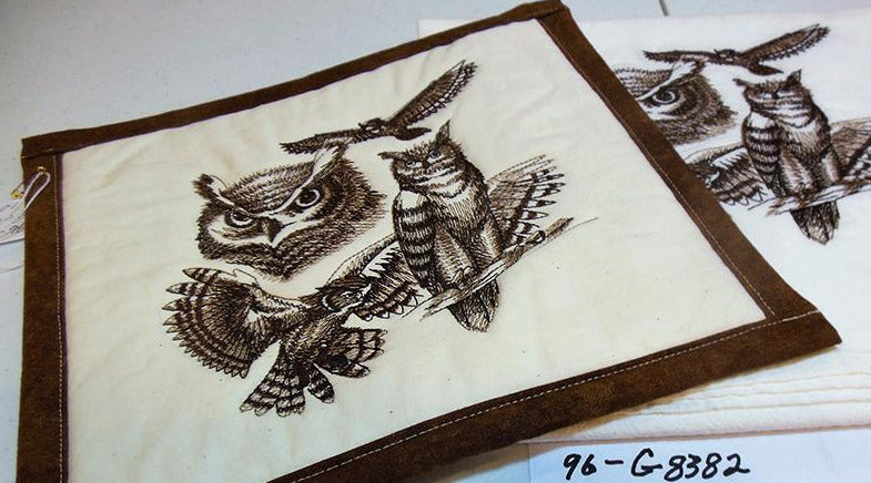 Four Owls Towel & Potholder Set